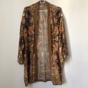 Free people printed kimono festival ready